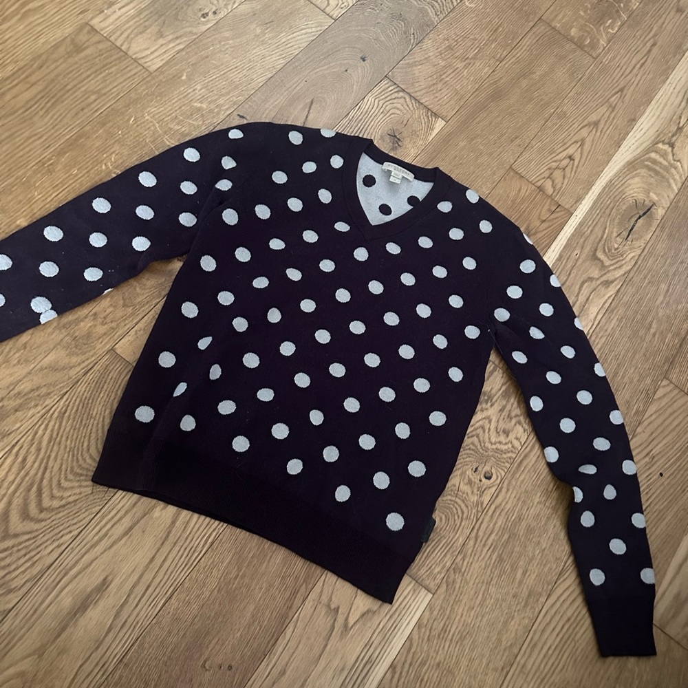 Burberry Purple Polka Dot Sweater